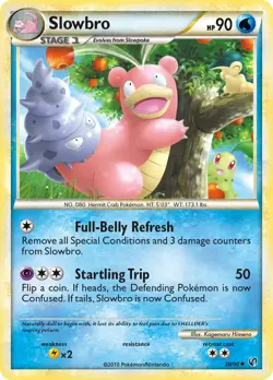 Slowbro 38/90 HGSS Undaunted Uncommon PERFECT MINT! Pokemon - Image 1