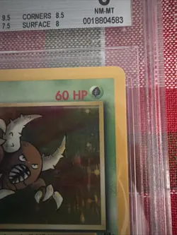 1999 Pokemon Jungle 1st Edition Pinsir #9/64 BGS 8 NM-MT - Image 3