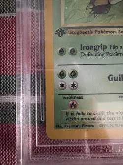 1999 Pokemon Jungle 1st Edition Pinsir #9/64 BGS 8 NM-MT - Image 5