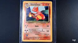 Rare Charmeleon Error Card Misprint Reverse Side Base Set Pokemon LP - Image 2