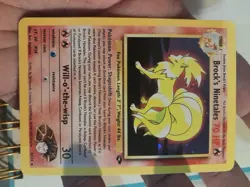 Pokemon TCG Brock's Ninetales Unlimited Holo Rare Card Gym Challenge 3/132 - Image 4