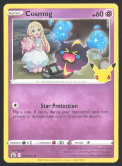 2021 Pokemon Sword & Shield - Celebrations Cosmog Basic/Rare Holo #13 - Image 1
