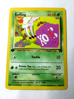 Pokemon TCG Koffing Team Rocket 58 Regular 1st Edition Common - Uncirculated - Image 1