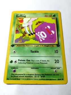 Pokemon TCG Koffing Team Rocket 58 Regular 1st Edition Common - Uncirculated - Image 2