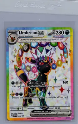 Umbreon ex 176 SVP Black Star Promo Prismatic Evolutions Figure Coll. Pokemon NM - Image 1