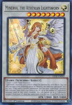 Yugioh! LP Minerva, the Athenian Lightsworn - LEDE-EN043 - Ultra Rare - 1st Edit - Image 1