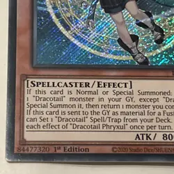 DRACOTAIL PHRYXUL - Secret Rare - DOOD-EN023 yu-gi-oh - Image 4