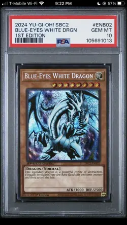 2024 Yugioh Speed Duel SBC2 PSA 10 Blue Eyes White Dragon Pop 2 - Image 1