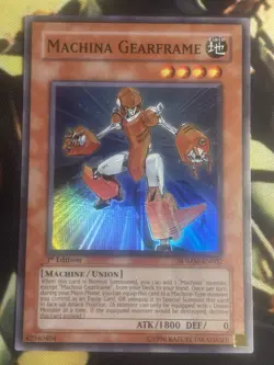 Yugioh: Machina Gearframe - SDMM-EN002 - Super Rare - 1st Edition - LP - Image 1