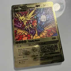 Moltres, Zapdos & Articuno Gold Metal Pokemon Card Fan Art! - Image 1