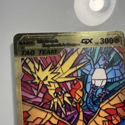 Moltres, Zapdos & Articuno Gold Metal Pokemon Card Fan Art! - Image 3