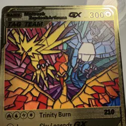 Moltres, Zapdos & Articuno Gold Metal Pokemon Card Fan Art! - Image 4