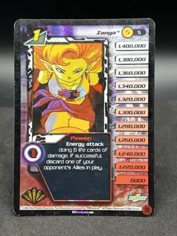 Zanya Promo Dragon Ball Z DBZ Score Holo Foil Card- Bojack Unbound Light Played - Image 1