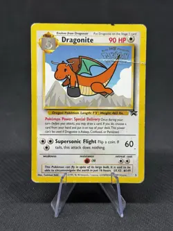 Dragonite 5 Black Star Promo Movie Pokemon Card DMG - Image 1