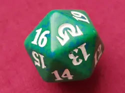 Magic The Gathering SHADOWS OVER INNISTRAD GREEN D20 SPINDOWN DICE DIE MTG - Image 1
