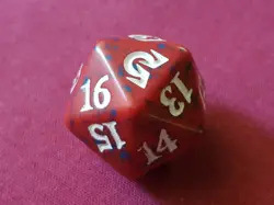 Magic The Gathering SHADOWS OVER INNISTRAD RED D20 SPINDOWN DICE DIE New MTG - Image 1
