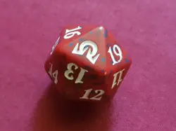 Magic The Gathering SHADOWS OVER INNISTRAD RED D20 SPINDOWN DICE DIE New MTG - Image 2