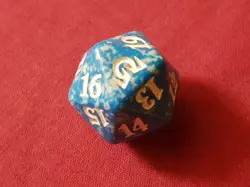 Magic The Gathering SHADOWS OVER INNISTRAD BLUE D20 SPINDOWN DICE DIE New MTG - Image 1