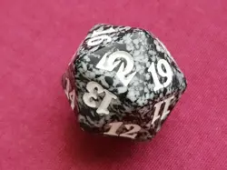 Magic The Gathering SHADOWS OVER INNISTRAD BLACK D20 SPINDOWN DICE DIE MTG - Image 1