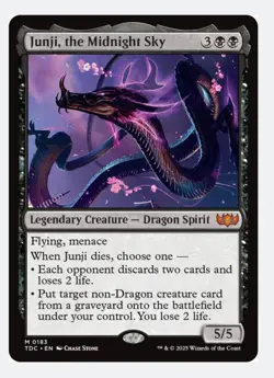 Junji, the Midnight Sky | MTG TDC | EDH Commander Dragon Reanimate | Mythic | NM - Image 1