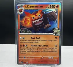 N's Darmanitan 181 Pokemon Scarlet & Violet Journey Together Black Star Promo - Image 1
