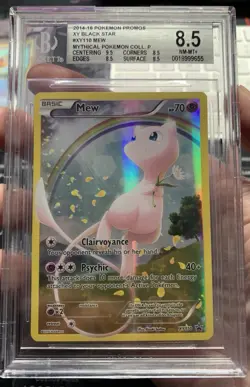 2016 POKEMON XY PROMO MYTHICAL POKEMON COLLECTION #XY110 FULL ART/MEW BGS 8.5 - Image 1