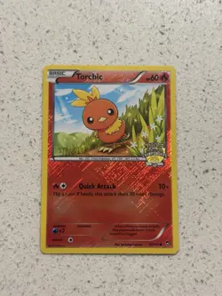 Torchic 12/111 STAFF City Championships Promo Holo Furious Fists Pokemon LP+Dent - Image 1
