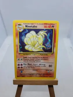 Pokemon TCG Ninetales 12/102 Base Set Unlimited Holo Rare Vintage 1999 WOTC - Image 1