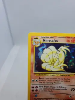Pokemon TCG Ninetales 12/102 Base Set Unlimited Holo Rare Vintage 1999 WOTC - Image 2