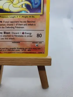 Pokemon TCG Ninetales 12/102 Base Set Unlimited Holo Rare Vintage 1999 WOTC - Image 4