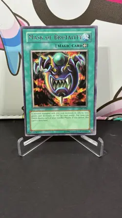 Yugioh TCG Mask of Brutality Labyrinth of Nightmare LON-020 Unlimited Rare LP - Image 1