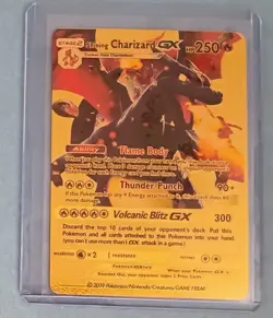 8 Card Lot- Gold Metal VMAX Pokemon Cards 6 Charizard & 2 Pikachu - Image 4