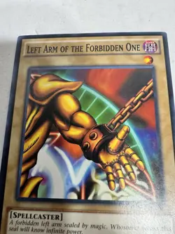 Left Arm of the Forbidden One Common 1996 1st Edition YuGiOh TCG Card LDK2-ENY06 - Image 4