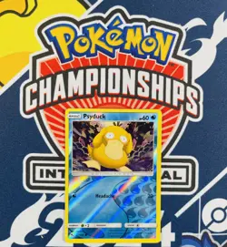 POKEMON Psyduck 11/68 Sun & Moon Hidden Fates Reverse Holo Card NM - Image 1