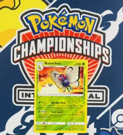POKEMON Butterfree 3/147 Burning Shadows Reverse Holo Rare Card NM-MINT - Image 1