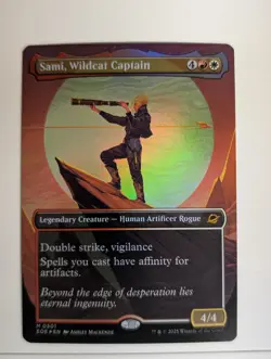 MTG - Sami, Wildcat Captain - EOE - M - Borderless Foil - 301 - Image 1