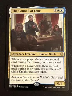 1x The Council of Four (271) Baldur's Gate Commander LP MTG Magic x1 MKE - Image 1
