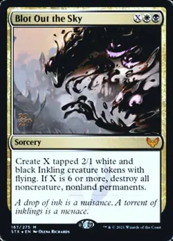 MTG Blot Out the Sky - Foil - Prerelease Promo, Prerelease & Release Promos, Lig - Image 1