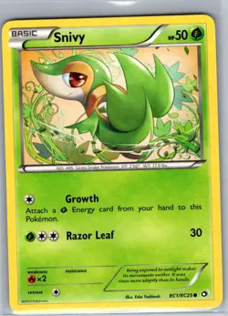 Snivy RC1/RC25 Reverse Holo Legendary Treasures - Pokemon Card - NM - Image 1