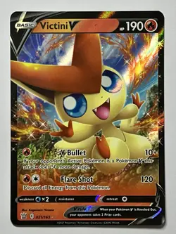 Victini V 021/163 (NM) Ultra Rare Sword & Shield: Battle Styles 2021 Pokemon - Image 1