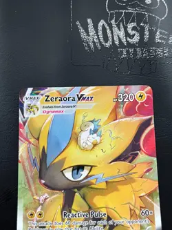 POKEMON ZERAORA VMAX GG42/GG70 RARE HOLO VMAX CROWN ZENITH GALARIAN GALLERY - Image 3