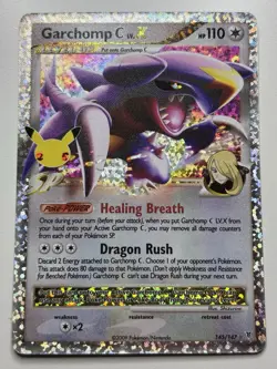 Pokemon Celebrations Classic Collection 25th Holo 145/147 Garchomp C LV.X NM - Image 1