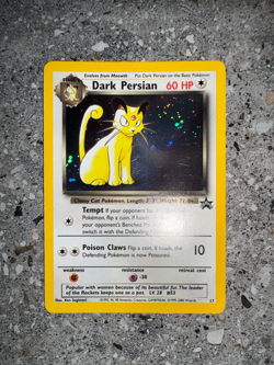 Pokemon TCG Cards Dark Persian 17 WOTC Black Star Promo Holo * Swirl * - Image 4