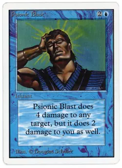 PSIONIC BLAST [2ED - UNLIMITED EDITION] - MTG VINTAGE CARD [EXCELLENT] - Image 1