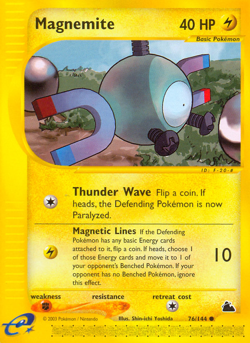 Magnemite 76/144 Common | Skyridge | Pokemon Card - Image 1