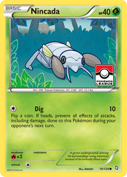 Nincada 10/124 Common | Dragons Exalted | Pokemon Card - Image 1