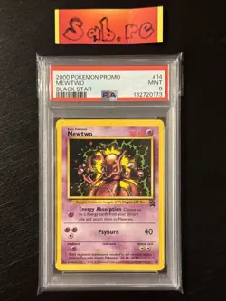 PSA 9 Mewtwo Black Star Promo 14 Pokemon Card - Image 1