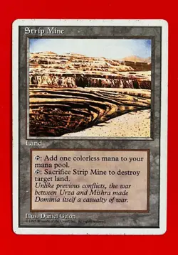 MTG - Strip Mine - 4th Edition - Image 1