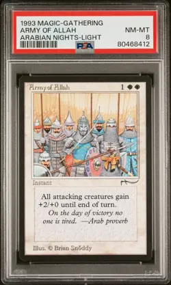 Army of Allah (Light) - Arabian Nights - MTG - NM to MINT - PSA 8 - POP 9 - Image 1