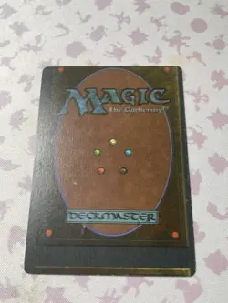 Misprinted 1995 MTG Fourth Edition Circle Of Protection White Damaged But Unique - Image 1